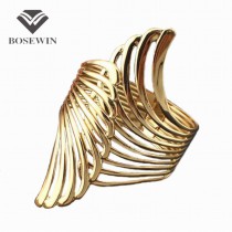 2015 Hot Sale Fashion Punk Women Charm Jewelry Metal Gold plated Wrap Bracelets Opened Cuff Bangles Fashion Accessories BL354