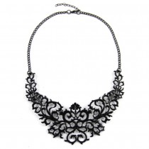 Hot Sell Price Reduction Luxury Metal Spray Paint Choker Necklaces,Fashion Jewelry With Flower Desige For Women Dress CE474-1