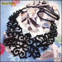 Hot Sell Price Reduction Luxury Metal Spray Paint Choker Necklaces,Fashion Jewelry With Flower Desige For Women Dress CE474-1