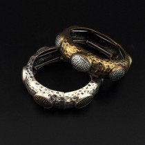 Fashion Accessories Charm Design Charm Bracelets Retro Alloy Elastic Vintage Bangles Indian Jewelry For Women Dress BL251