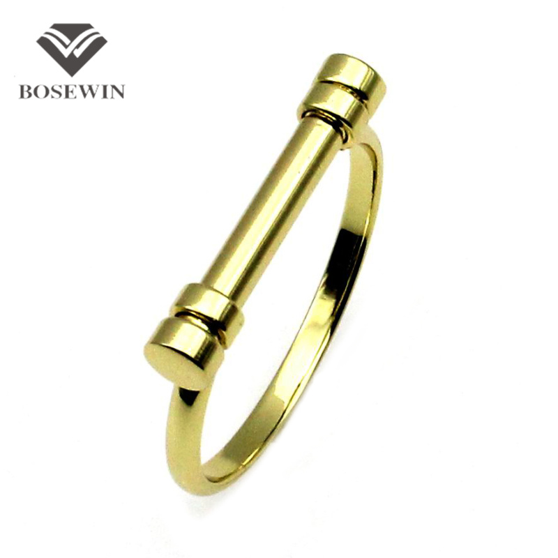 2016 New Gold Cuff Bracelet For Women Fashion Unique design screws Lock Charm Bracelet Bangles Statement Jewelry Collier Femme