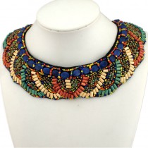 Hot Item Cute All-match Style Choker Necklace Fashion Colorful Beads Collar For Women Factory price CE658