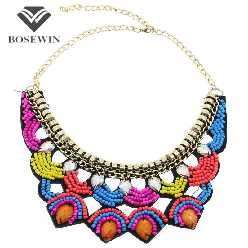 New Exaggerated Punk Women Multilayer Jewelry Fashion Multicolor Acrylic Resins Pendants Chokers Collars Necklaces CE3355