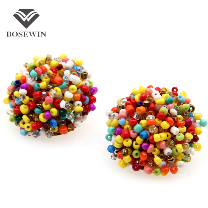 17 Color Perfect Match Bohemia Earrings 2016 Women Accessories Unique Design Jewelry Gorgeous Resin Handmade Beads Earring FE159